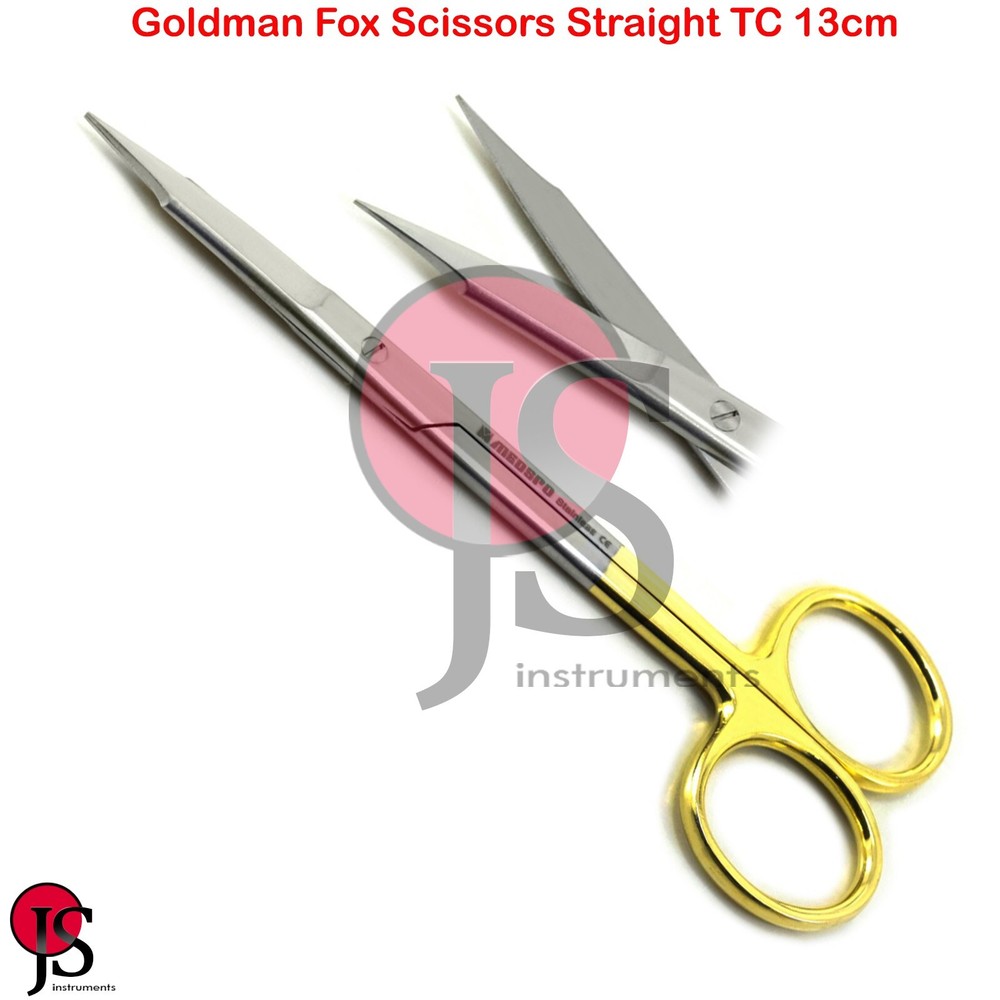 Goldman Fox Scissors Straight TC Operating Dissection Suture Tissue Surgical