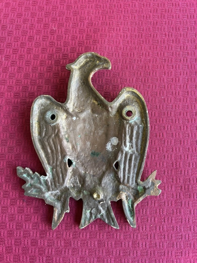 Vintage Brass Door Knocker ~ Eagle with Shield