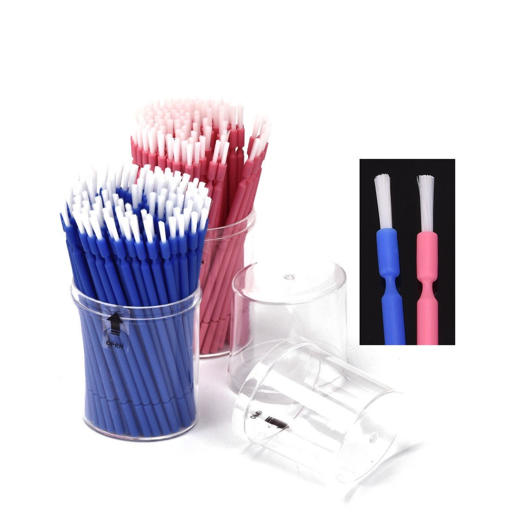 Dental Disposable Microbrush Applicator Micro Tip Brush Long Handle Gingival