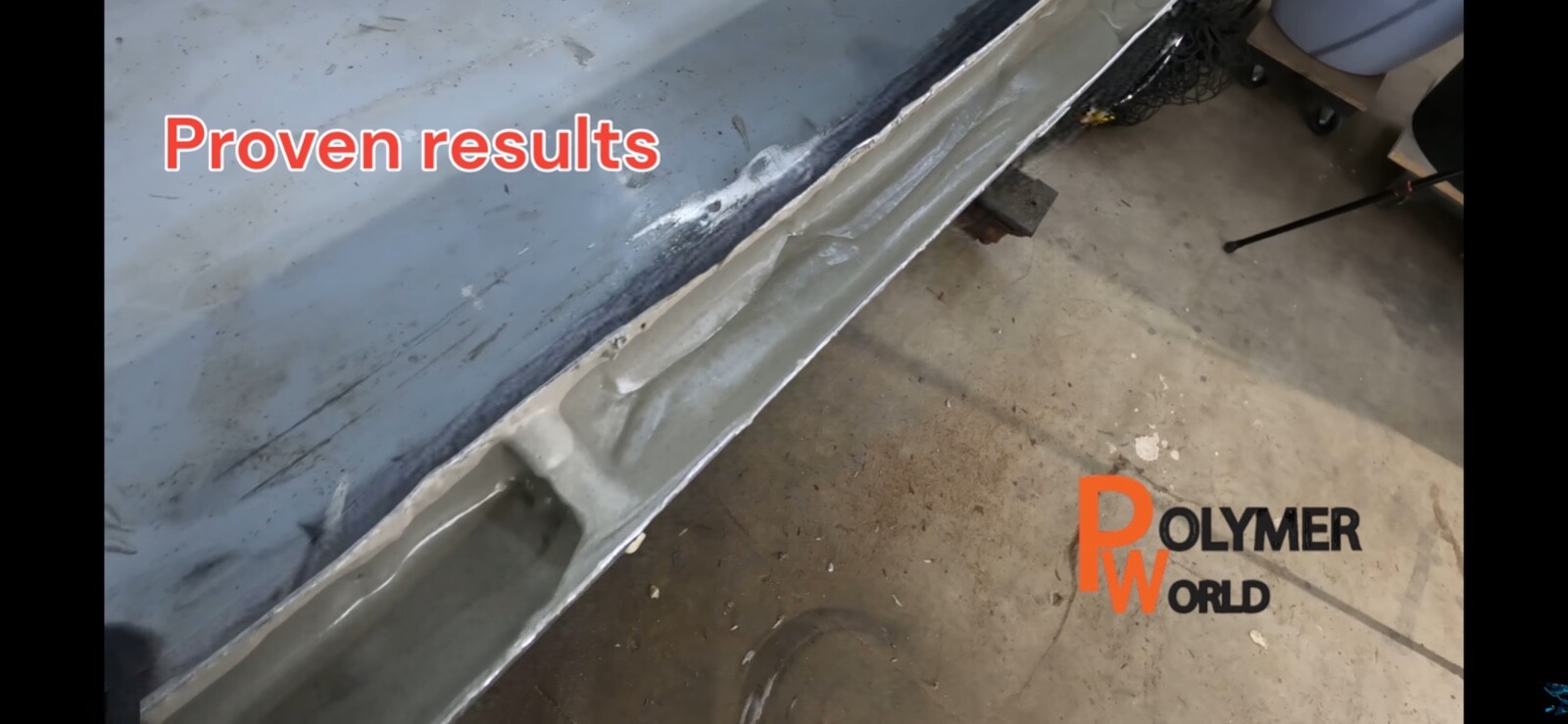 Ceramic Transom Pour for Transom Repairs Docks Power Boats Engine Mounting Wood