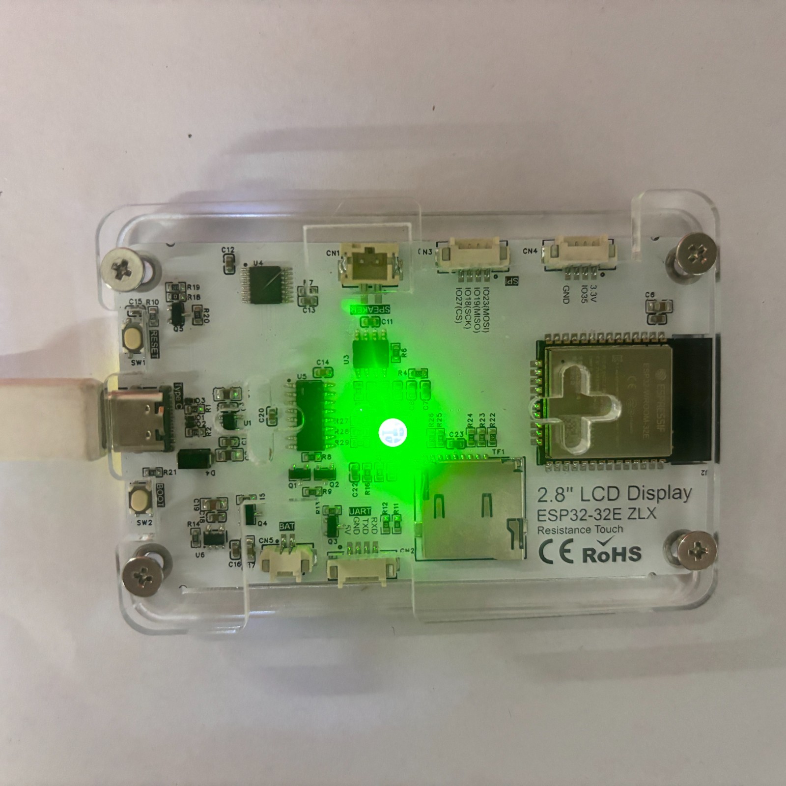 ESP32 Marauder WiFi BT Network Monitor 2.8" Touch Screen RSSI Data Readout