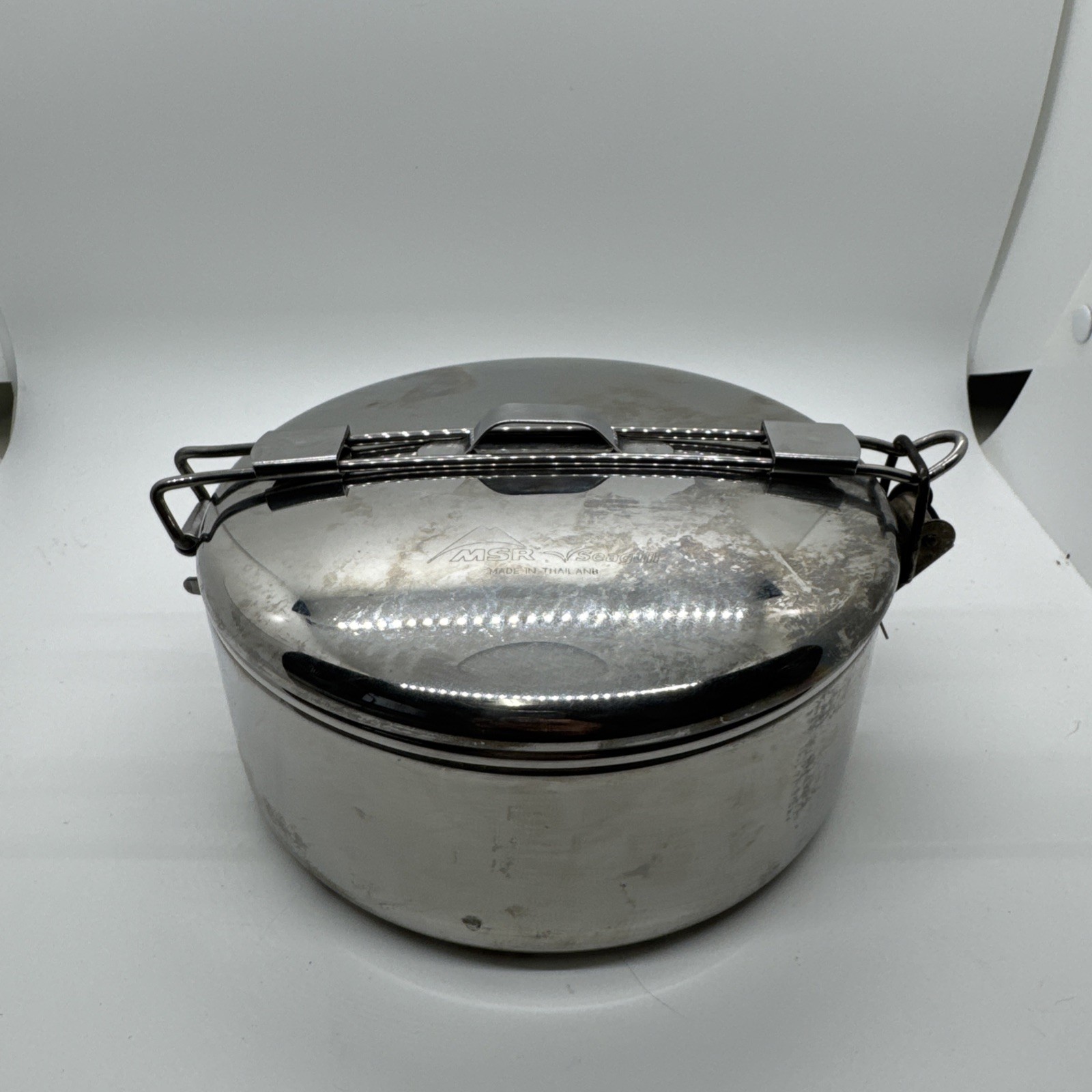 Vintage MSR Portable Stainless Steel Camp Cooking Pot
