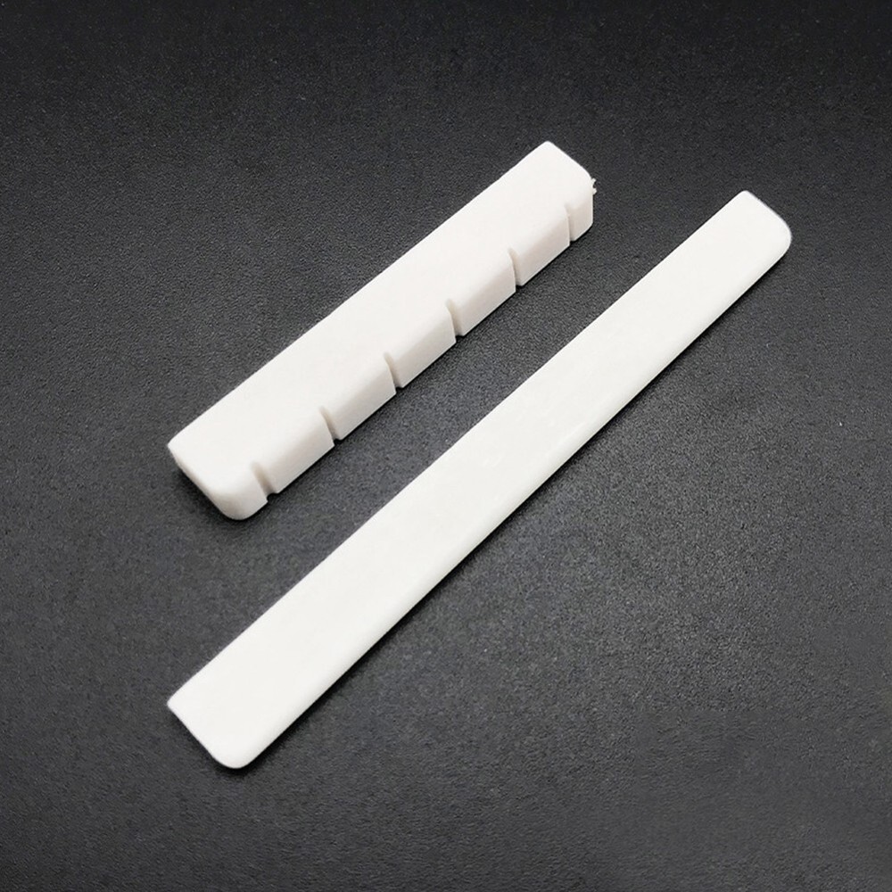 6 String Bone Classical Guitar Bridge Saddle and Nut Replacement Parts 80mm 52mm