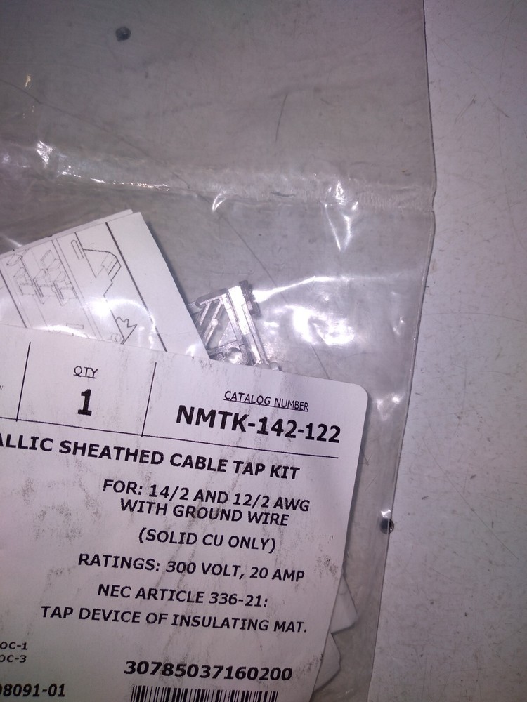 PENNUNION NMTK-142-122 NON METALLIC SHEATHED CABLE TAP KIT ..EACH
