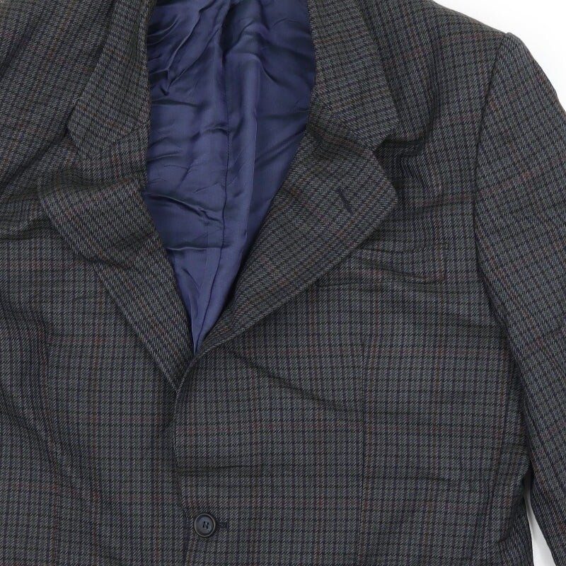 Debenhams Mens Grey Polyester Blend Jacket Blazer Size 42
