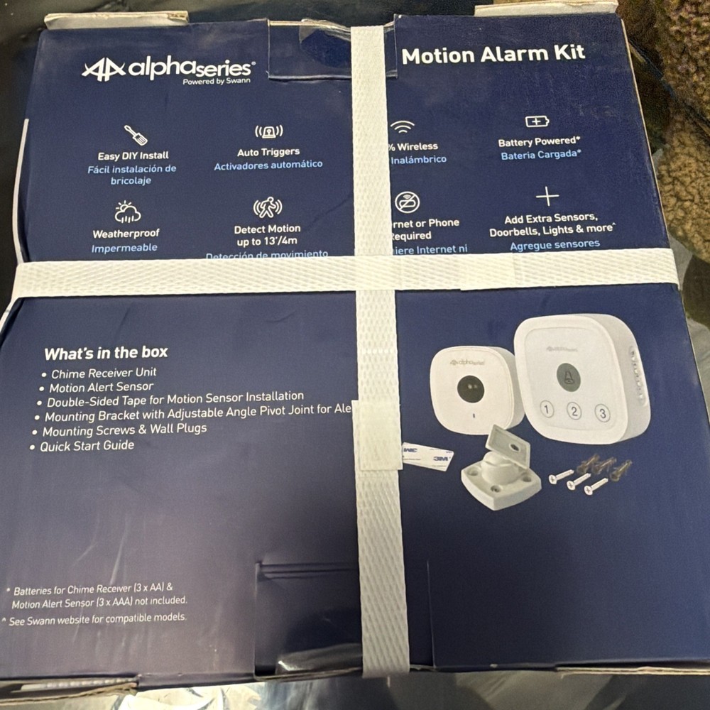 Swann Alpha Series Wireless Motion Sensor Unit & Chime Kit