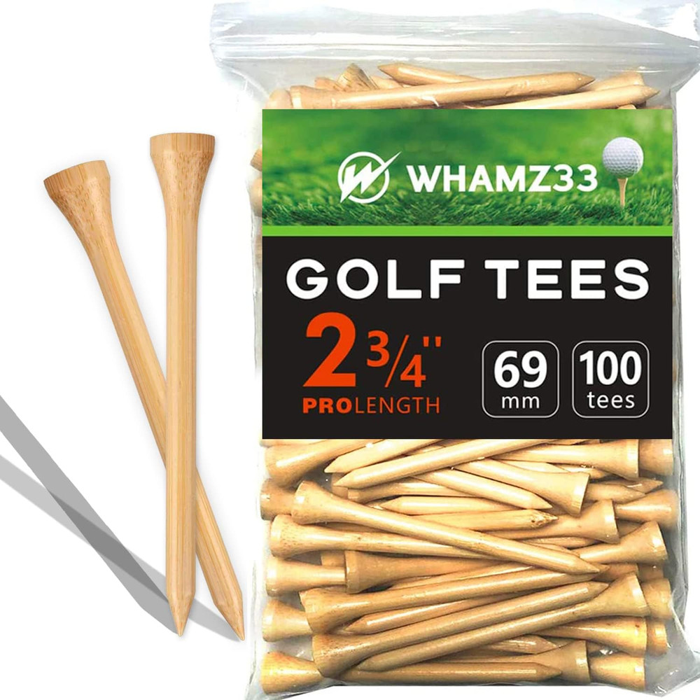 Bamboo Wood Golf Tees 0.44” Head Durable Eco Friendly