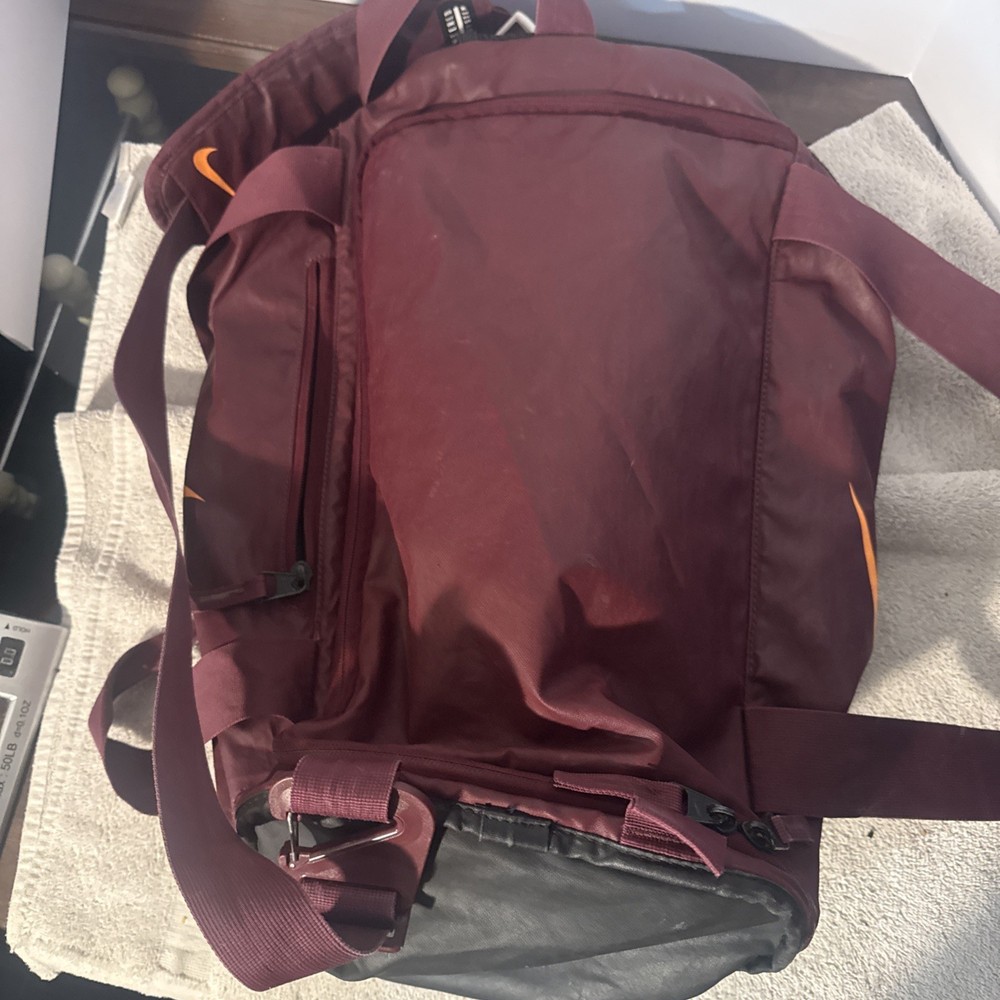 Nike Maroon Engineered Carry System Softball Baseball Backpack Bag