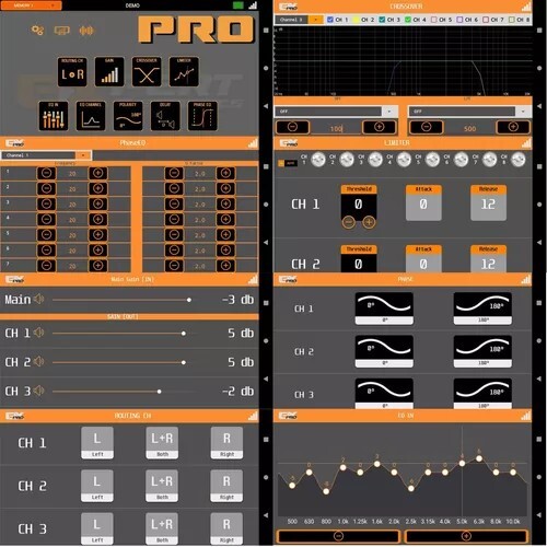 Professional Processor Expert Pro 8 Channels Bluetooth App Expert Electronics