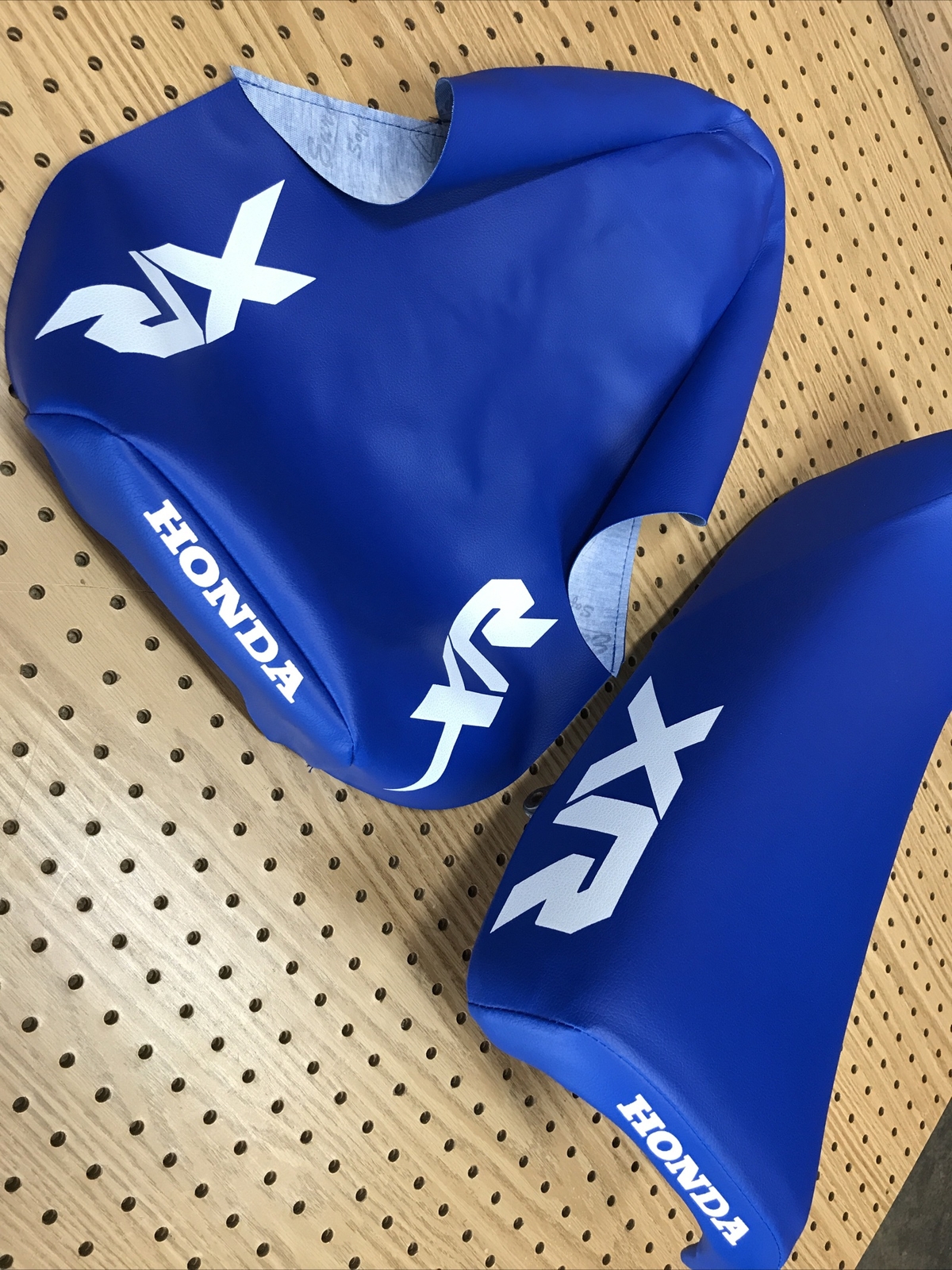 HONDA XR80R XR100R SEAT COVER "blue" 1985 MODEL (H*-177)