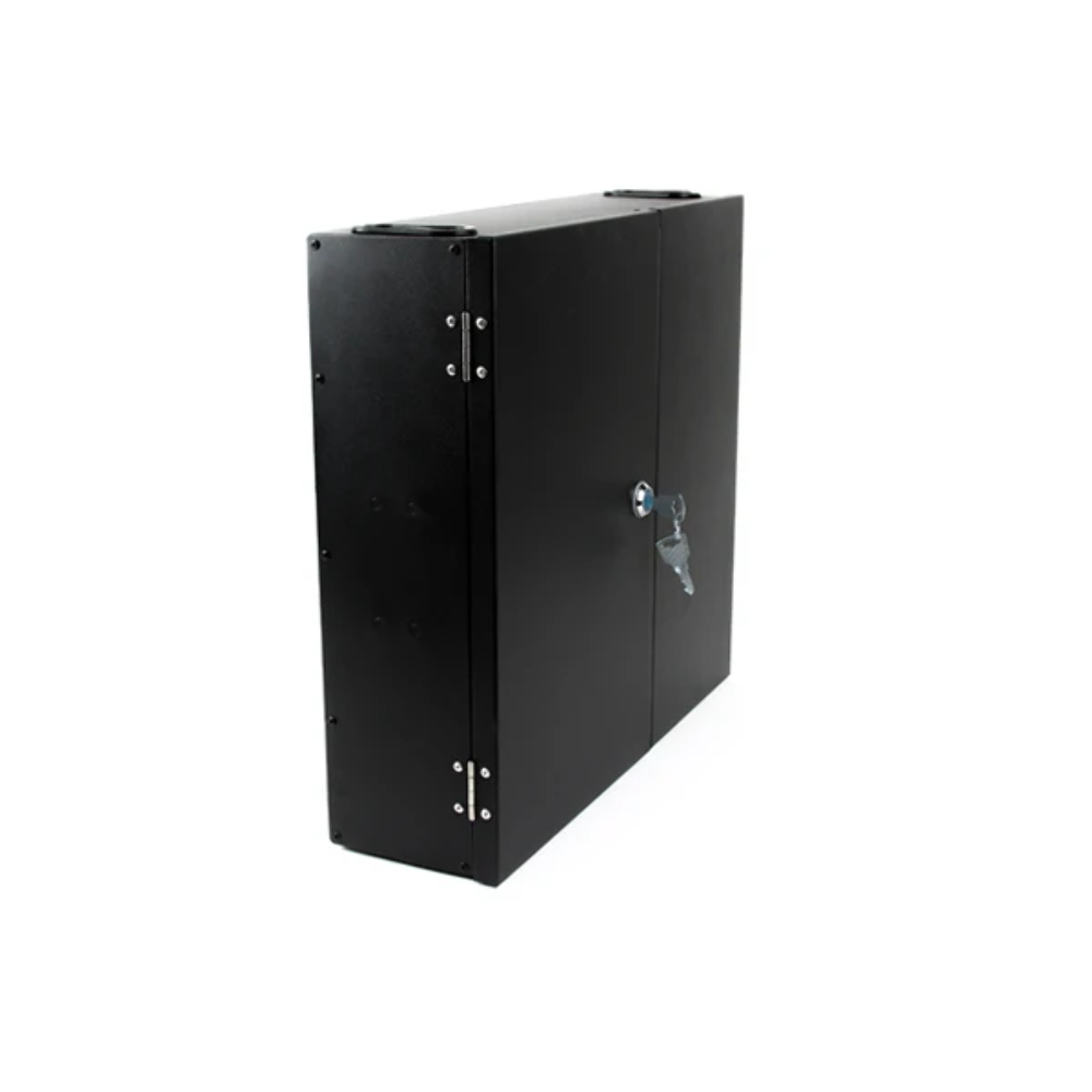 72LC OM3/OM4 Fiber 6 Panel Wall Enclosure Locking Splice Tray Spools
