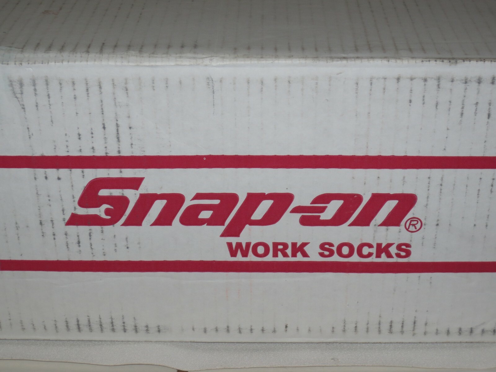 6 PAIRS - Snap-On Crew Socks Men's BLACK - LARGE ~ FREE SHIP ~ MADE IN USA *NEW*