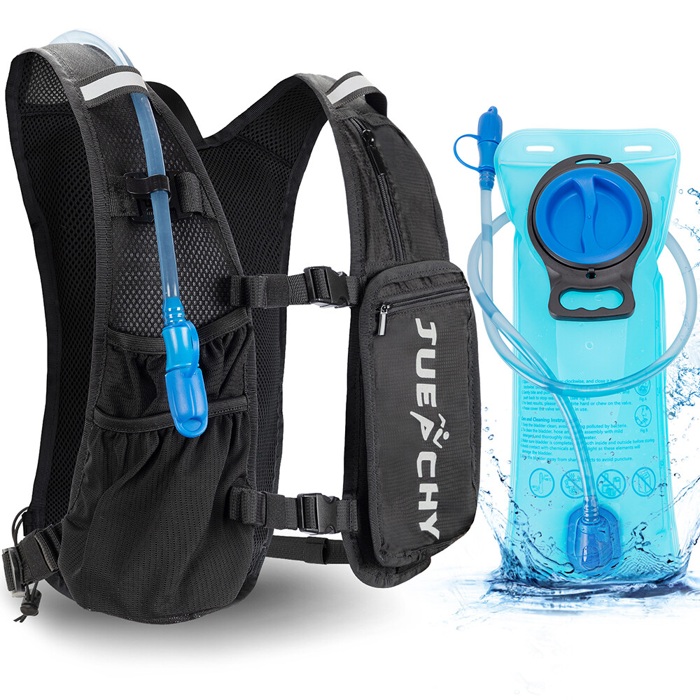 Running Hydration Vest Backpack,Lightweight Insulated Pack with 2L Water Bladder