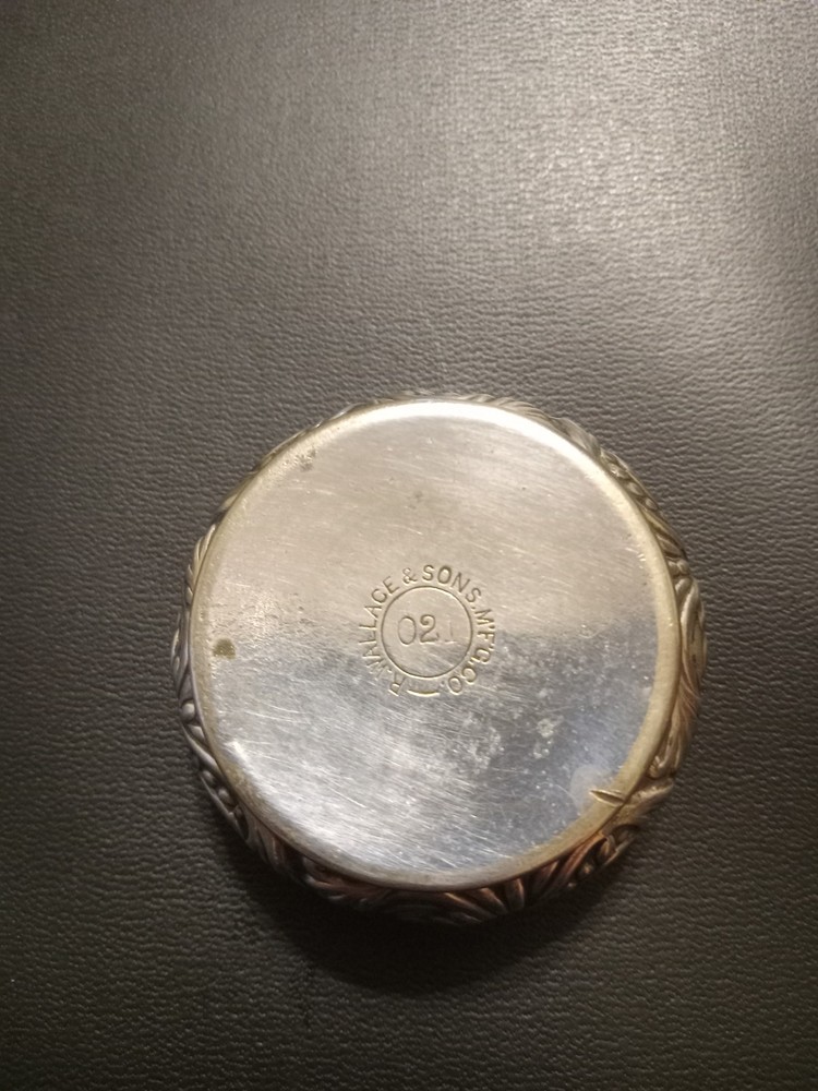 Antique R Wallace And Sons Silverplated Salt Cellar