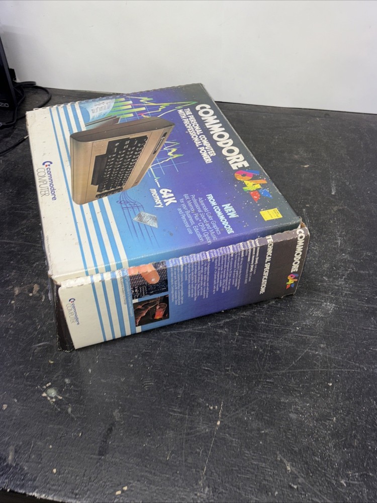 Commodore 64 w. Box Cleaned Tested Working & Guaranteed Vtg Retro Gaming