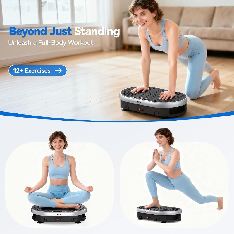 Vibration Plate Exercise Machine with 120 Speed Levels, 9 Program Modes