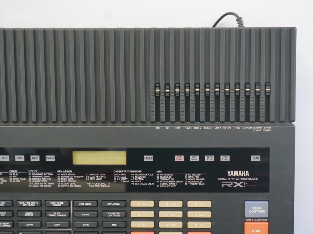 Yamaha RX5 80's Digital Rhythm Programmer - Drum Machine Sequencer W/ Road Case