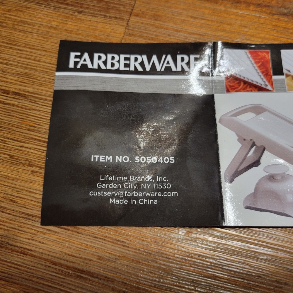 Farberware 5050405 Professional Mandoline Slicer Thin Julienne Insert White