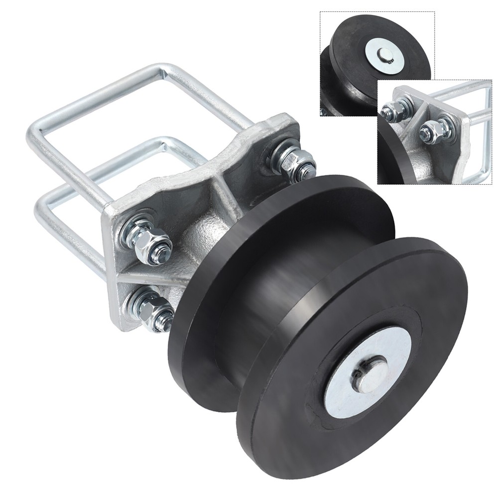 4" Square Post x2" Square Gate Frame Premium Nylon Cantilever Roller Gate Roller