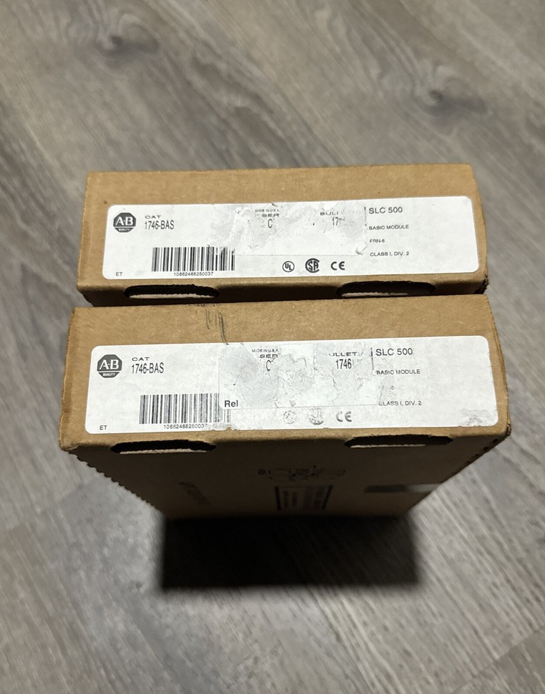 Surplus Sealed Allen Bradley 1746-BAS Ser C SLC 500 BASIC Module 2 Port 1746-bas