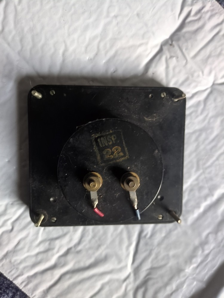 Vintage Universal Electronics DC Volts 0-400 Square Panel Meter Gauges Steampunk