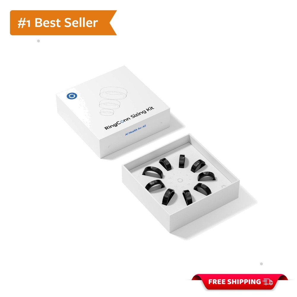 Smart Ring Sizing Kit - Discover Your Fit with 9 Sizes, Compatible with Ringconn