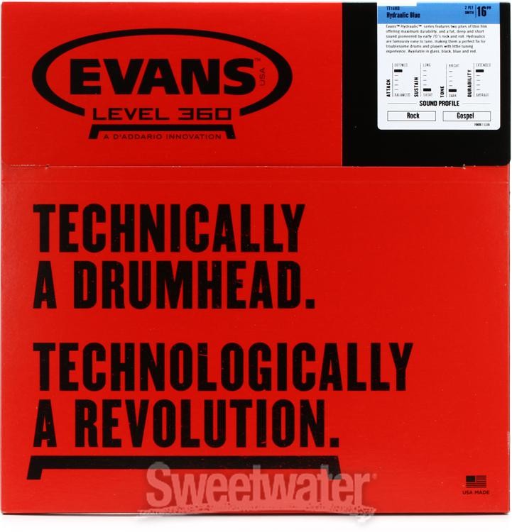 Evans Hydraulic Drumhead - 16" - Blue