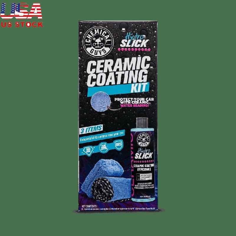 Hydroslick Ceramic Coating Kit Hyper Shine Easy Apply Water Beading Protection