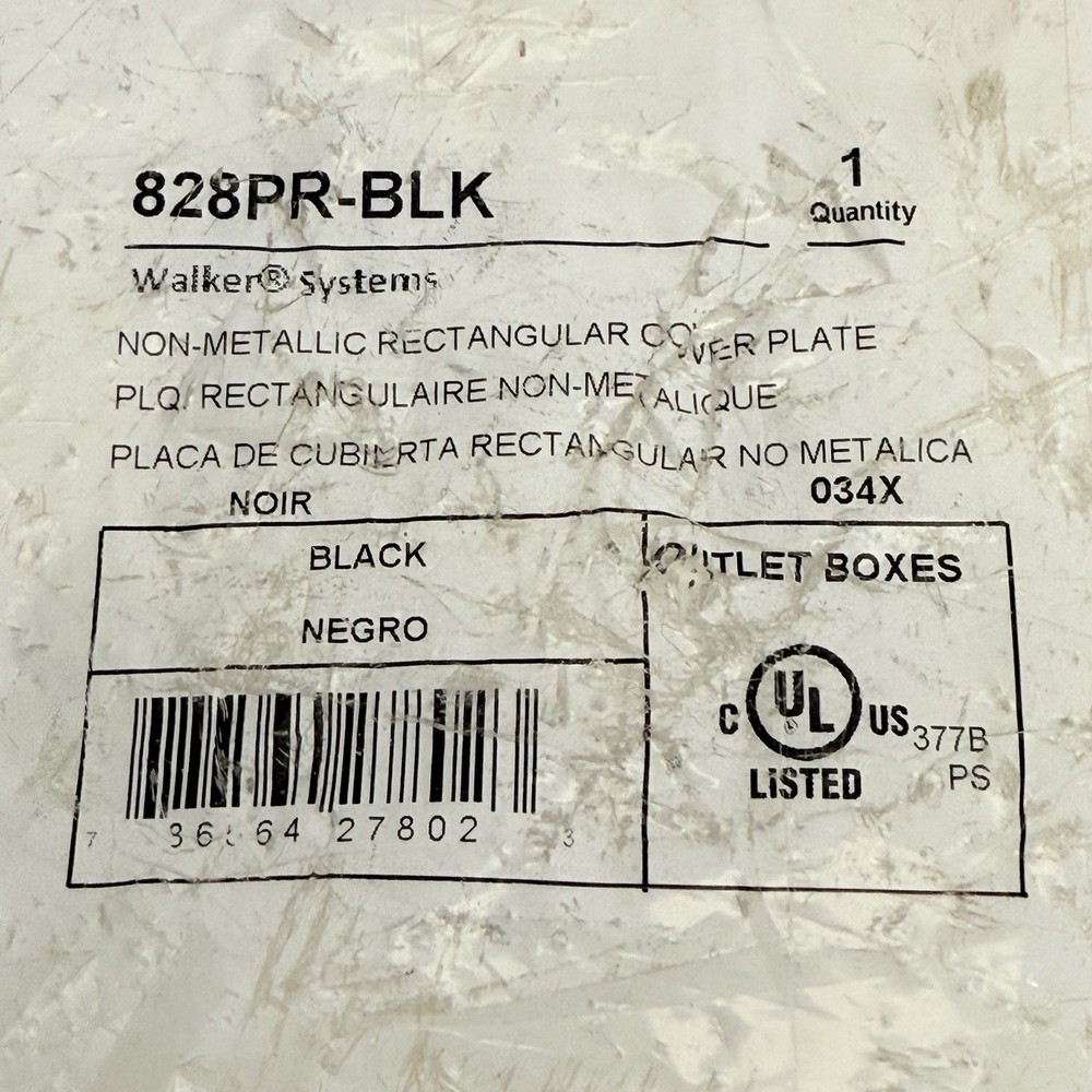 LEGRAND 828PR-BLK OMNIBOX/MODULINK RECTANGULAR PLASTIC DUPLEX COVER PLATE