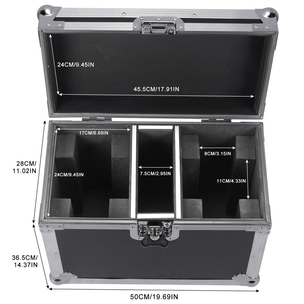 Flight Case For 2Pcs 150W Beam Moving Head Stage Light Hard Case with wheels