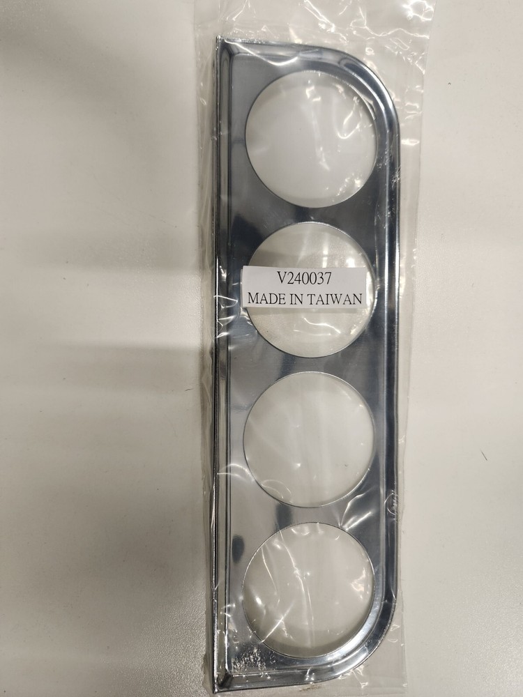 4 Gauge Panel, 2 1/16" Chrome