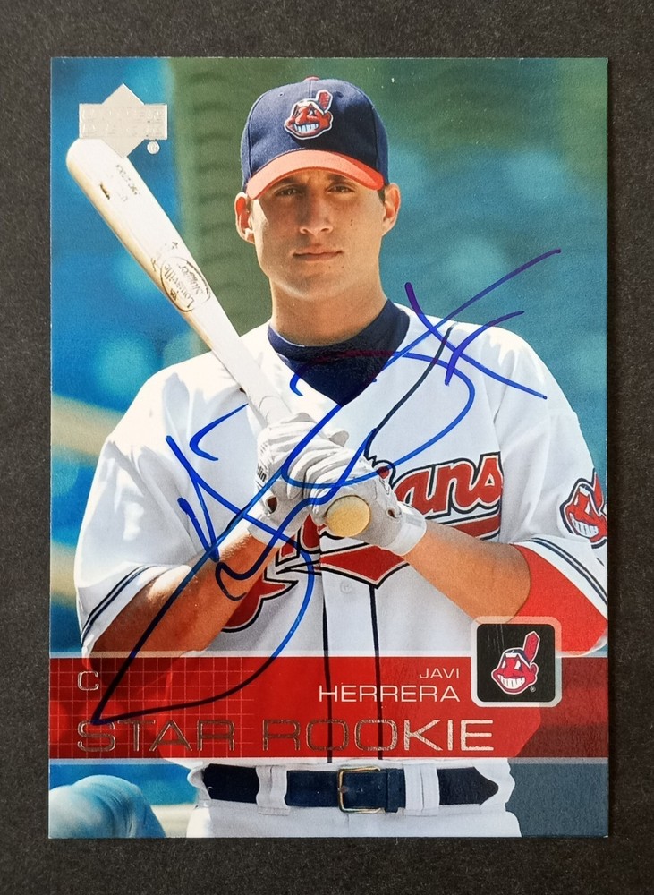 2003 Upper Deck SIGNED:  Javi Herrera, INDIANS #36