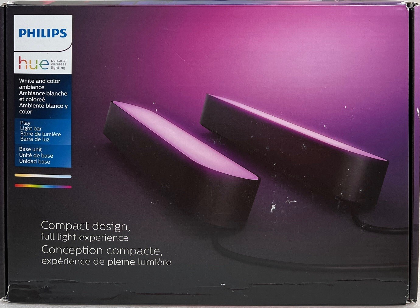 Philips Hue Play White & Color Ambiance LED Light - Black (2-Pack)