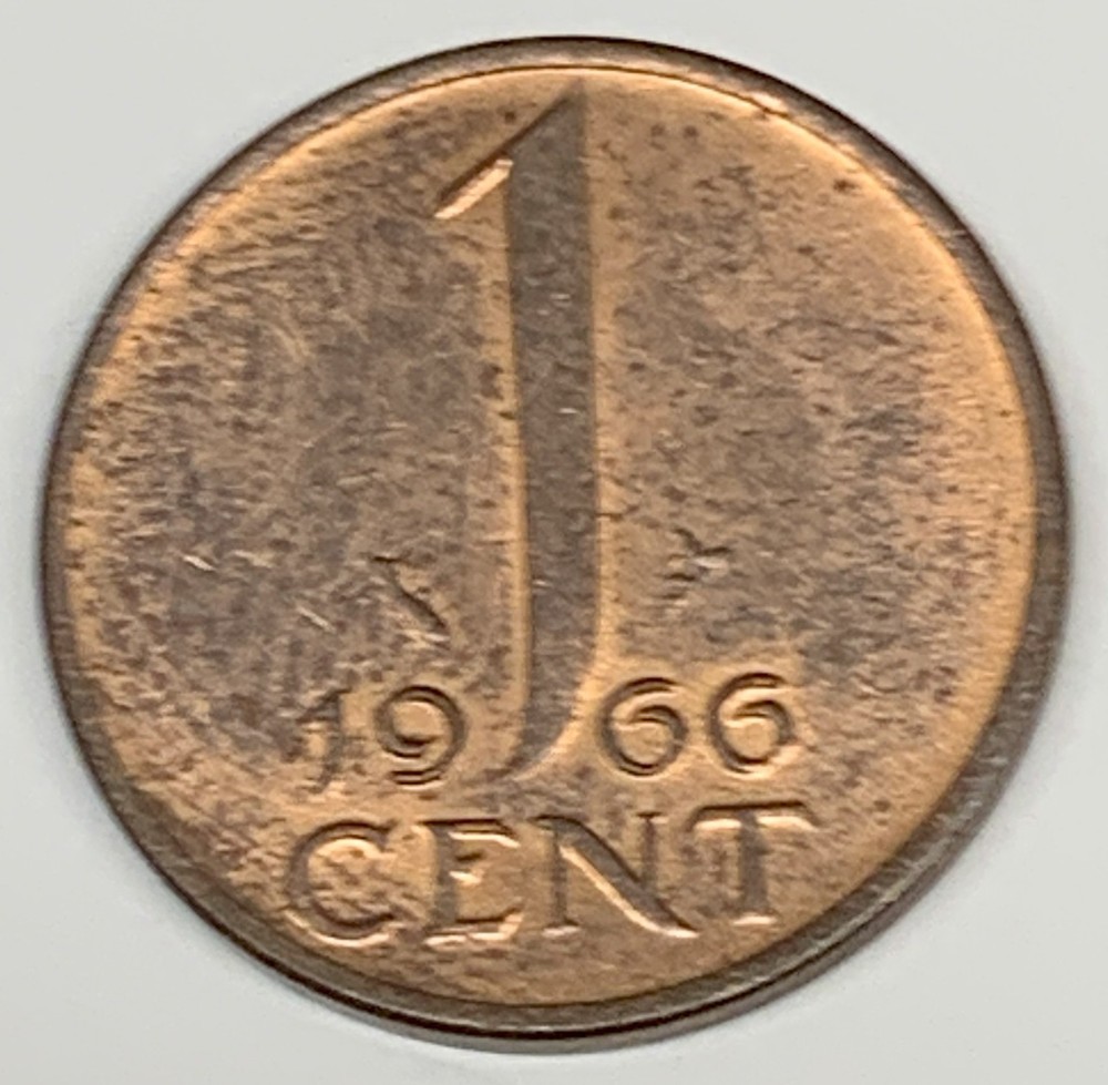 # C5775 NETHERLANDS COIN, ONE CENT 1966