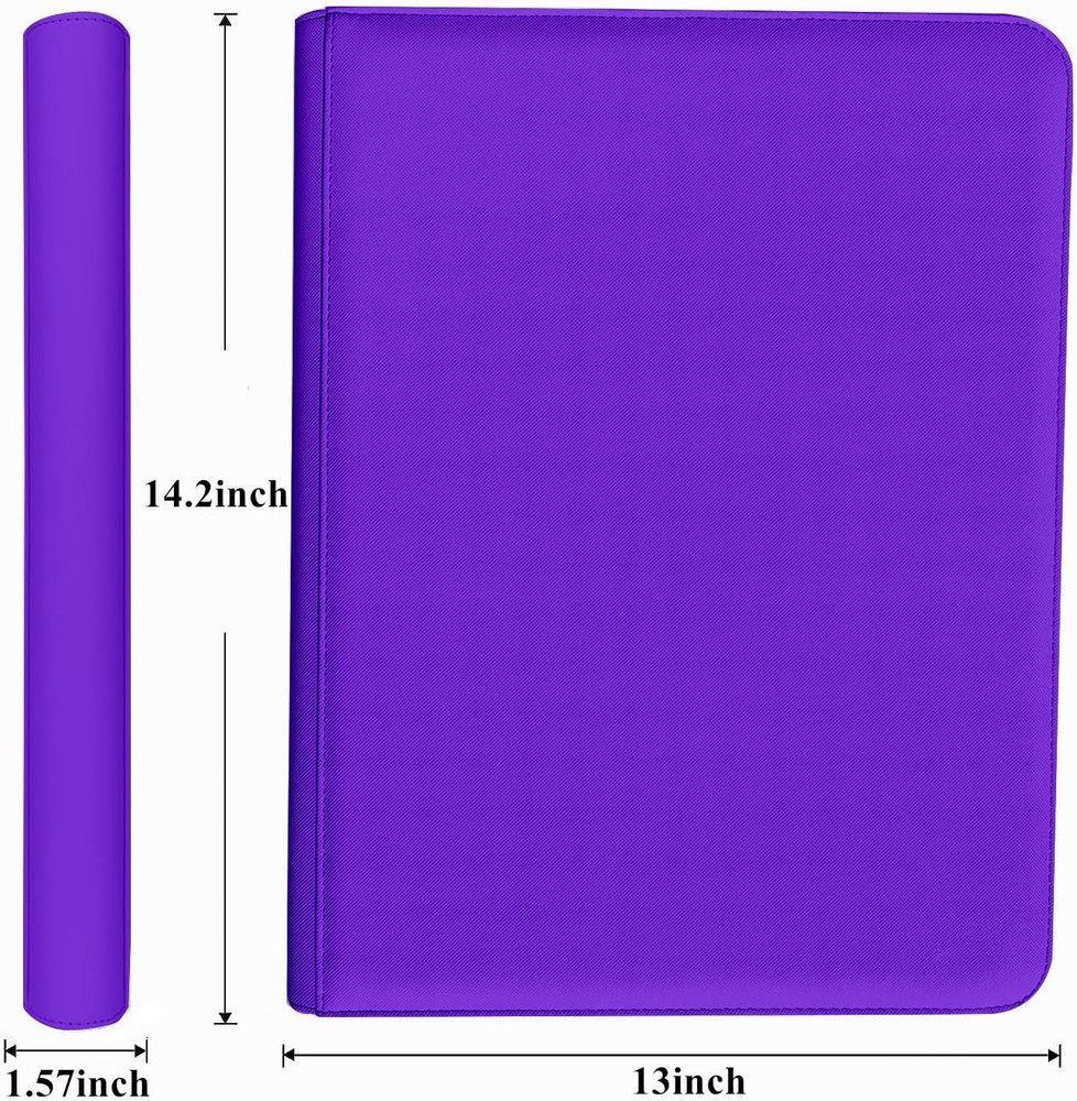 12 Pocket 720 Pockets Trading Card Binder, Ringless Side Loading Card Holder