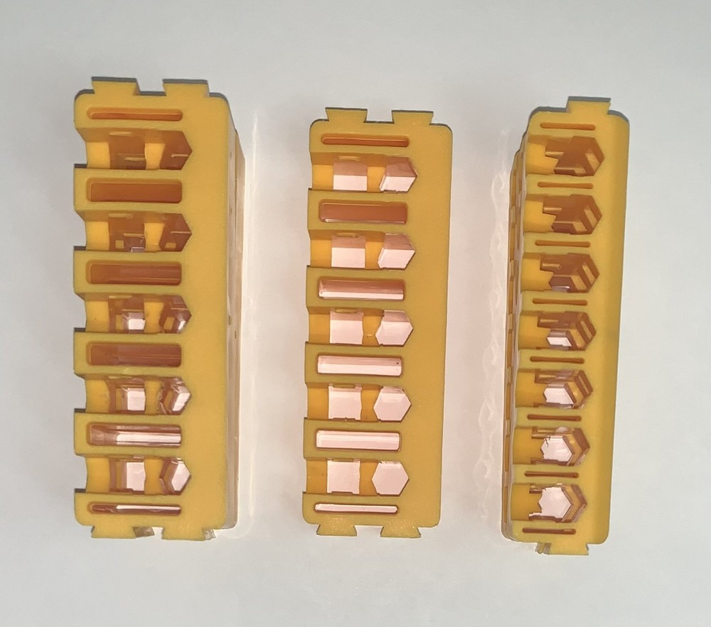 DEWALT TOUGH CASE INSERT BIT HOLDER X6 RACKS YELLOW STORAGE RACK NO BITS
