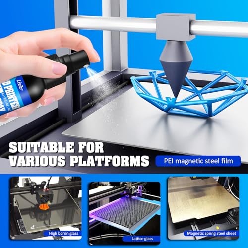 3D Printer Adhesive - 3D Print Glue Spray (Improved Version), Prevents Warping