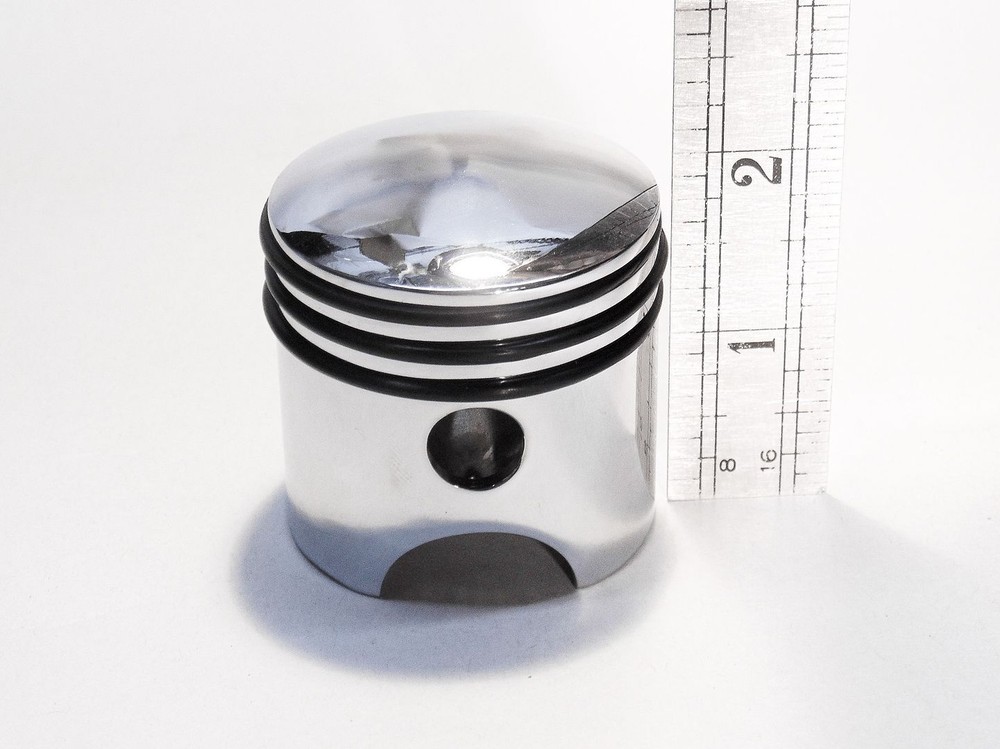 Chrome Aluminum Piston Shifter Handle Knob Column & Floor Shift