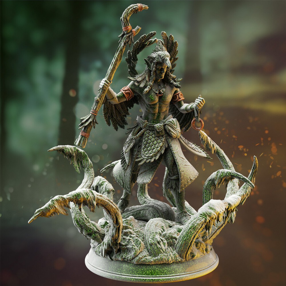 Zarbaeth Elf Arch Druid Miniature | D&D DnD |