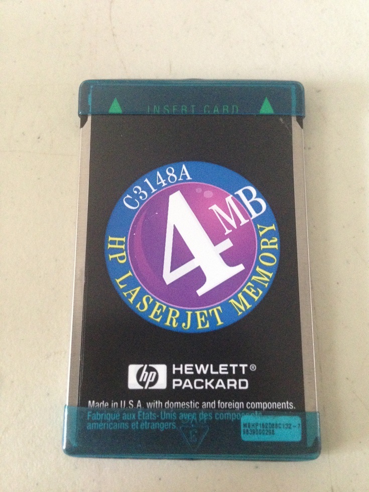 HP LaserJet 4MB Memory Card C3148A