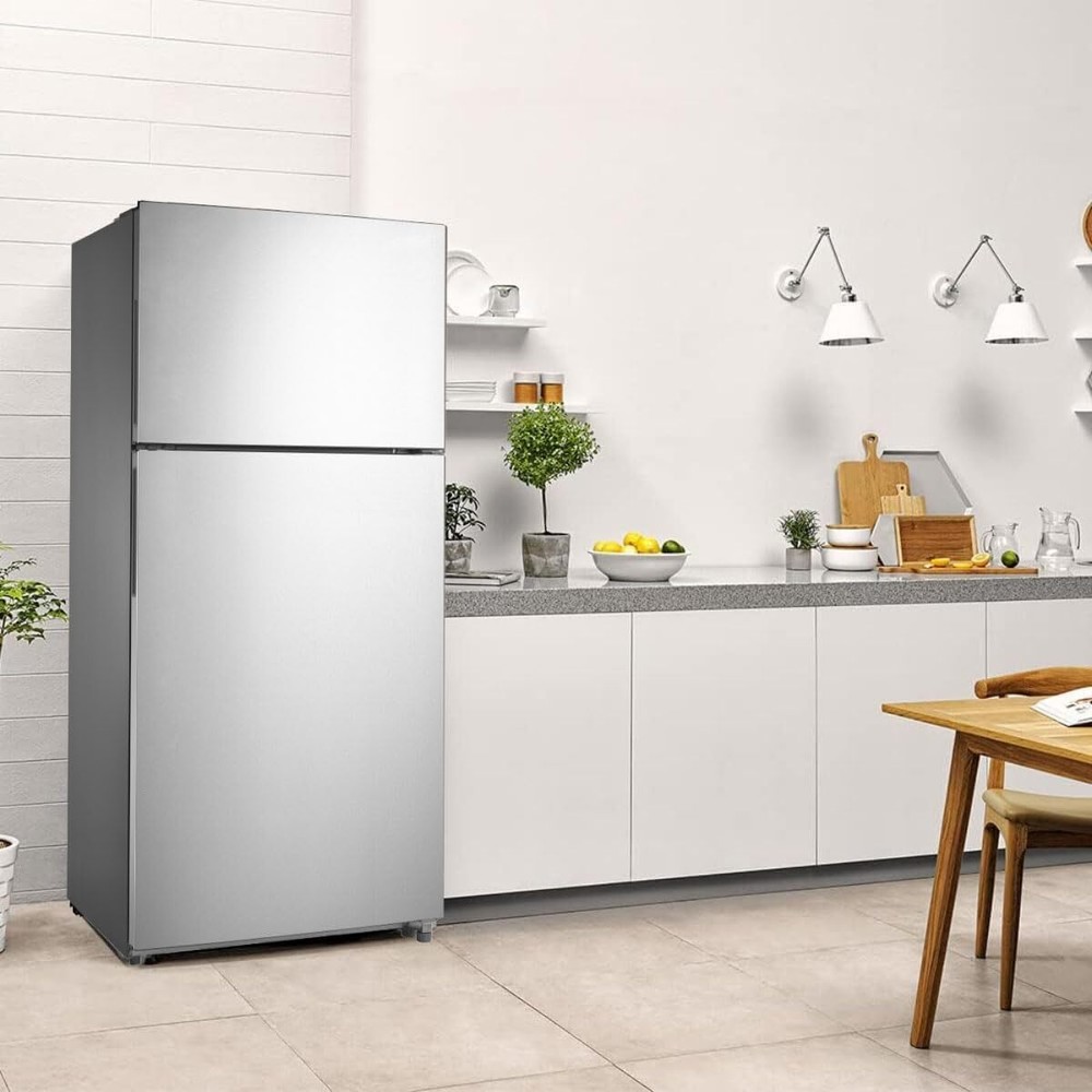 18 Cu.Ft. Refrigerator Top Freezer with Adjustable Thermostat Control