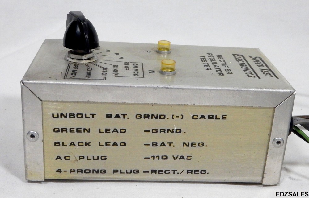 2 Speed Test Electronics Testers - Alternator / Rectifier Regulator Testing