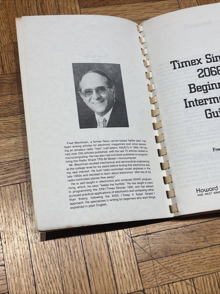 Timex Sinclair 2068 SAMS Beginner Intermediate & Advanced Guide Books