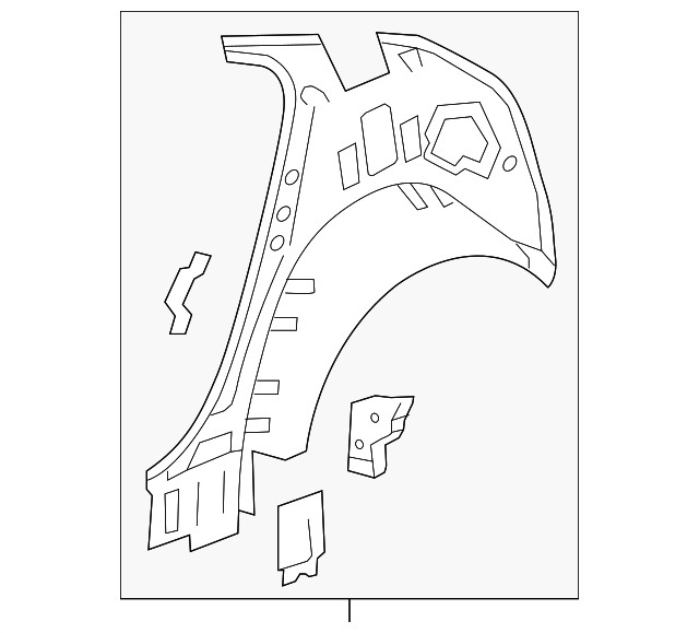 Genuine GM Driver Side Body Side Inner Panel 20890576