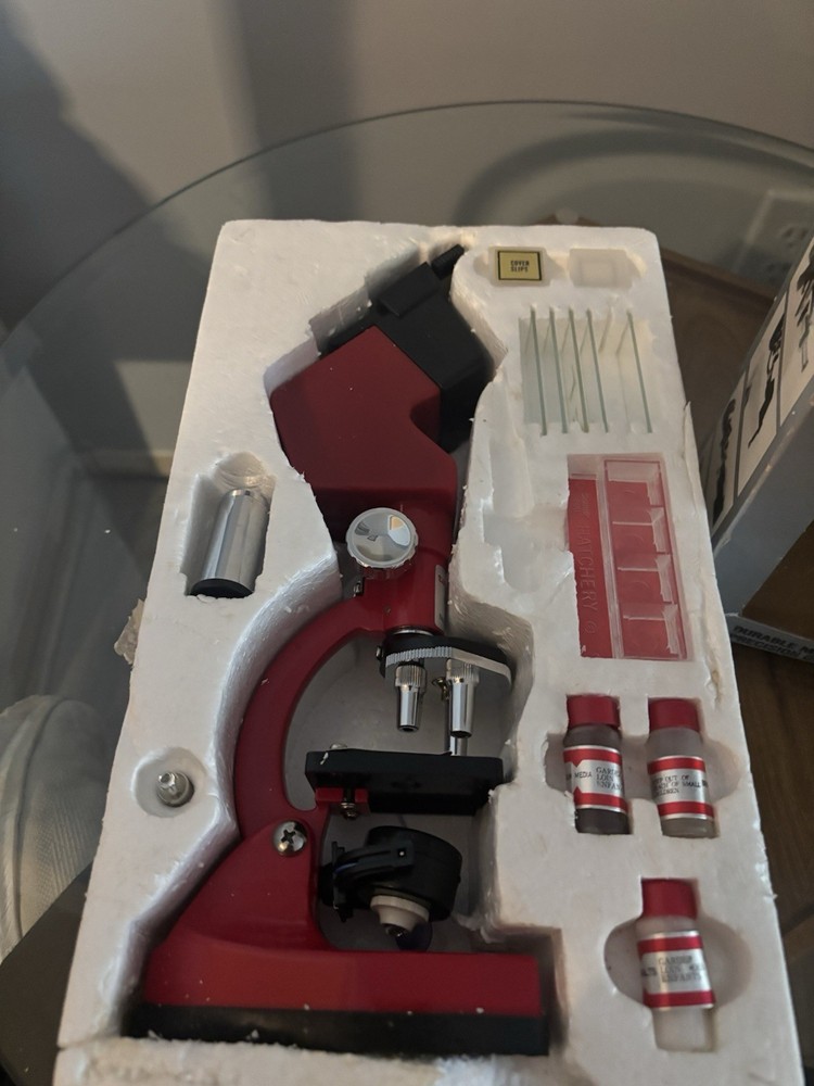 vintage tasco microscope Kit 600 Power Microscope