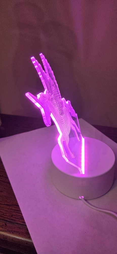 Unicorn Nightlight 3-D