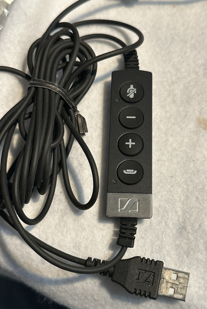 Sennheiser SC9 / SC 660 USB Headband Headset w Soft Case Tested & Working