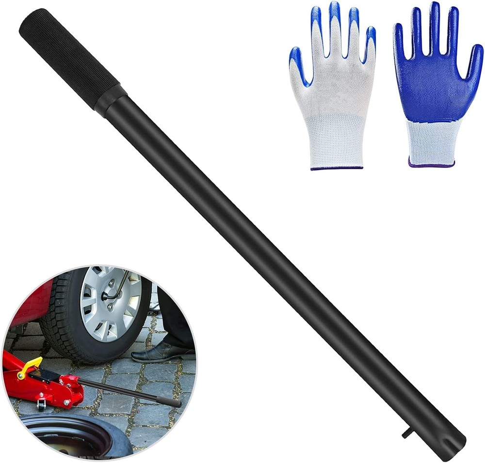 Horizontal Hydraulic Jack Handle 2 Ton Jack Handle Replacement with Rubber....