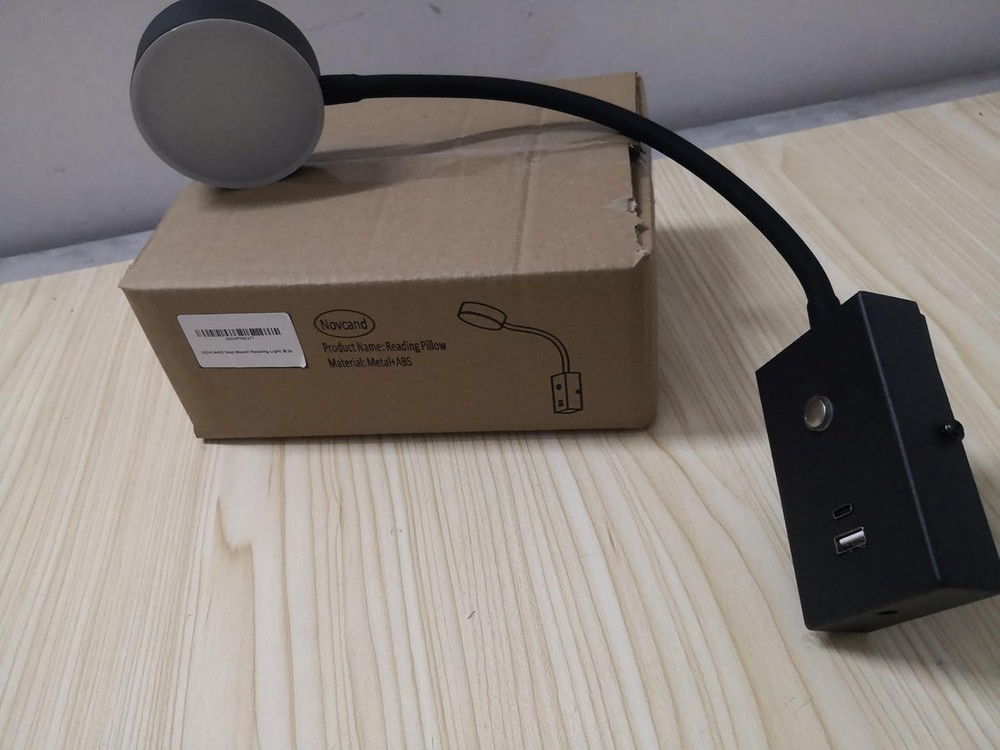 LED Wall Mounted Reading Light For Bed Flexible Gooseneck Book Light For 1 Pack