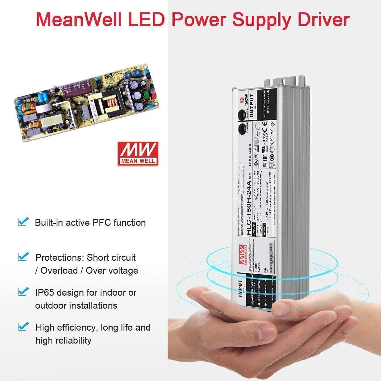 150 Watt LED Retrofit Kits Shoebox Fixture Parking Lot Commercial Lighting 5000K